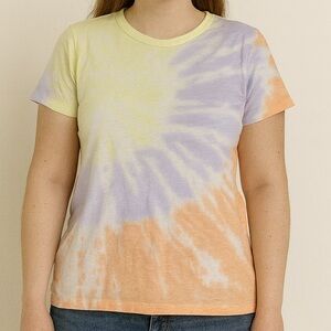💛NWT Womens GAP Short Sleeve Tie Dye Shirt